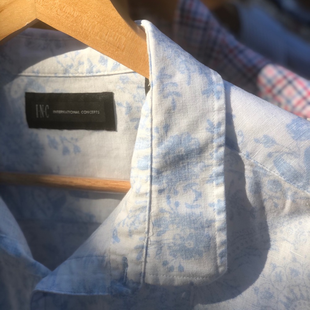 Linen Men’s Shirt - INC International Concepts
